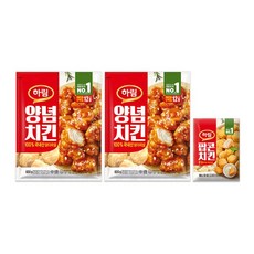 하림 양념치킨 600g 2봉+팝콘치킨 180g 1봉, 단품