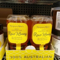 호주 햄슨 허니 로우 허니 꿀 500gx2개 Hampson Honey Raw Honey Squeezy