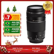 카메라렌즈 EF 75-300mm f4-5.6 III USM 망원 줌 렌즈 SLR Cameras1300D 650D 77D