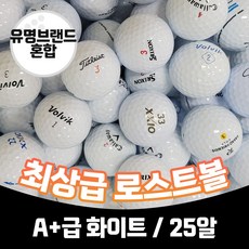 [공장직영]유명브랜드 혼합 A+급 최상급 로스트볼, 1개, 25개, 화이트 - 풋조이