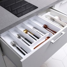 텐바이텐 서랍용 수저분리함400-화이트2p_(923623) 정리선반/다용도선반