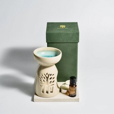 반얀트리 스파 화이트 미디움 오일버너 에센셜 오일 에센셜 키트