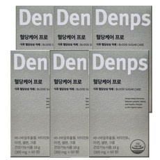 덴프스 헬당케어 프로 바나바잎 추출물 혈당상승 억제, 6박스, 60정