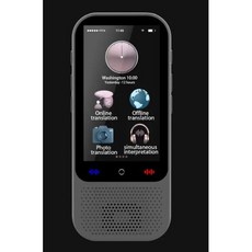 AI번역기 S80 Pro 번역 장치 실시간 스마트 음성 사진 오프라인 휴대용 텍스트 138 개 언어, 1) Black