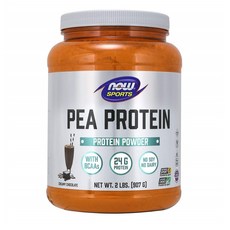 NOW Sports Nutrition Pea Protein Powder 나우 완두콩 단백질 파우더 크리미초콜릿맛 907g