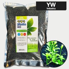 다팜아쿠아 YW 유원소일 아레나 입자 2~4mm CRS 새우 수초 관상어 클레이 블랙 흡착계 소일 3kg, 1개