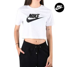나이키 스포츠웨어 에센셜 퓨추라 크롭티 여성 반팔티셔츠 화이트 BV6175-100