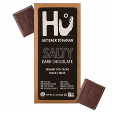 Hu Vegan Chocolate Bars Salty 후 비건 다크 솔트 초콜릿 2.1oz (60g) 4팩, 60g