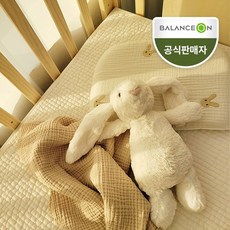 [KT알파쇼핑]밸런스온 성장맞춤형 태열짱구 베개+토끼커버, 단품 - 토끼짱구베개