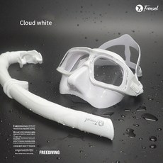 프렌젤 말랑 프리다이빙 스노클 마스크 세트, 화이트(세트)
