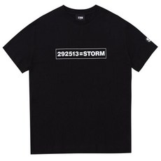 스톰런던 292513=STORM 시그니처 반팔 티셔츠 - 블랙