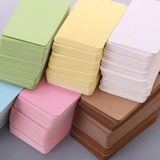 다용도 고급 예쁜 컬러 무지 단색 솔리드 켄트지 사각 종이 미니 메시지 메모 단어 공부 학습 카드 다꾸 메모지 명함지 녹색 그린 100p, 우드