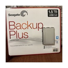 Seagate 백업 플러스 1.5TB 휴대용 하드디스크 드라이브 [세금포함] [정품] 블랙 New 컴퓨터 PC 데스크탑 노트북 763649054062 2454112 14630775