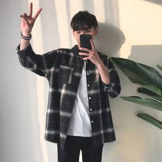 BLAVALLEY 남성 셔츠 남방 긴발 빅사이즈 캐주얼NH20
