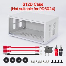 RD6006/RD6006P/RD6012/RD6018 전압 변환기 용 디지털 전원 공급 장치 케이스 S12D, 1세트