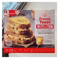 삼립 프렌치 토스트 베이컨 스크램블, 아이스보냉백포장, 495g, 1개
