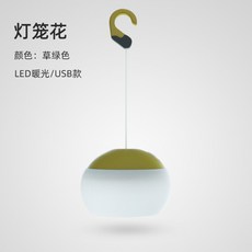 실내불멍 골제로 갬성캠핑 homful 감성 랜턴, 그린usb충전용 + 1개