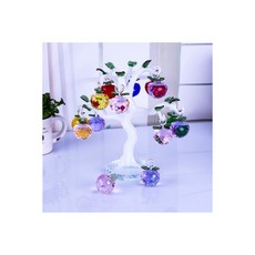 북유럽인테리어소품 크리스탈 사과나무 거실 결혼선물 새집 TV술장 장식품, 12 3cm 흰색 비취 곡선 막대