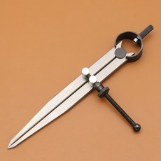 정밀 마킹 디바이더 가죽 간격 게이지 연필 컴퍼스 목수 공업용 DIY 도구, 150mm철부품게이지, 1개
