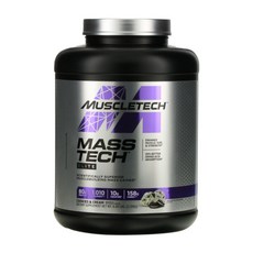 머슬테크 매스 테크 엘리트 2.72kg 4가지 맛 크레아틴 bcaa 프로테아제 아미노산, 쿠키앤크림