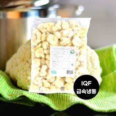 1kg 손질 세척 컬리플라워 급속냉동, 1개