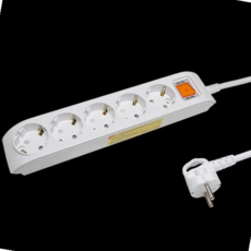 멀티코드 메인 스위치 5구 (2호) 1.5M 16A KS 678000EA, 본상품, 1개