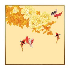 DIY 명화그리기 비단잉어 구어도 재물복 그림 집순이 취미 50대취미생활 물고기그림, B_40x40cm_기본