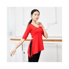 피치샵 성인 발레복 상의 댄스 의류 여성 스타일의 현대 무용 연습복 탑 _53523