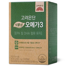 고려은단 식물성 오메가3 60캡슐, 60정, 3개