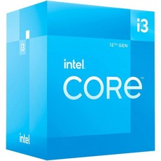 인텔 코어 i312100 알더레이크 CPU LGA 1700 3.3GHz 쿼드코어 60W 12MB 캐시 데스크톱 프로세서 - 인텔i312100