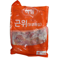 하림 근위 닭모래집 냉동 닭똥집, 6개
