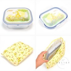 도시락 식판 케이스 주머니 샌드위치 과일통, 1개