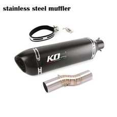 Benelli Trk 502X 2020-2021 슬립 오토바이 배기 시스템 51mm 탈출 머플러 중간 연결 링크 파이프 스테인레, 01 A-460MM