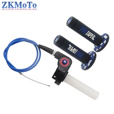 오토바이 ATV 스로틀 케이블 가속기 크랭크 혼다 KTM 스즈키용 부품 980mm, Blue 3piece set