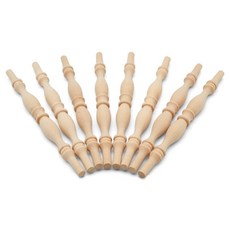 Woodpeckers 목재 밸러스터 스핀들 22.9cm(9인치) 공예 목공 및 가구용 스핀들 6개 팩, 12