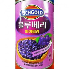 윤성팡 동서 블루베리파이필링 식자재 디저트토핑 595gX1캔 과일잼, 1