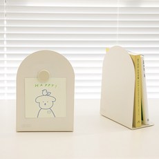 플레인 북엔드 철제 L자형 책꽂이, 플레인 북엔드 아이보리