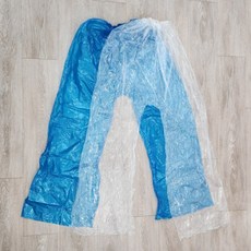 일회용 작업 바지 방수 비닐 위생 하의 투명 우비 농사 모내기 어촌 갯벌 체험 낚시 조업 물 청소 김장, B_투명, 1개