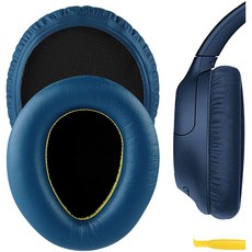 Geekria 단백질 가죽 교체용 이어패드 호환 가능 Sony WH-CH700N WH-CH710N 헤드폰 이어 쿠션 이어컵, 블루