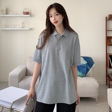 티데일리 남녀공용 PK 30수 카라 반팔 티셔츠