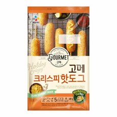 CJ 제일제당 아이들 좋아하는 고메 크리스피핫도그 400g [간단한 간식.저녁 야식], 2개