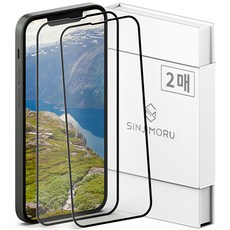 SINJIMORU 滿版鋼化玻璃手機螢幕保護貼, 2張