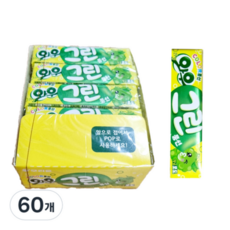 정백 오리온 와우 탱글 포도 풍선껌, 315g, 12개