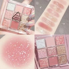 아이쉐도우 아이메이크업 아이 스틱 글리터 섀도우 팔레트 펄아이 애교살 눈화장 9 색 다이아몬드 샤이니 메탈 하이라이터 쉬머 래스팅 매력적인 메이크업 화장품 트레이, 02, 1개