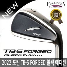 포틴 TB-5 FORGED 남성 단조 경량스틸 블랙에디션 6아이언 세트 2022년일본 병행 正品AS보증