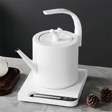 전기포트 TSJ 커피포트무선주전자 키친아트 전기주전자, 흰색