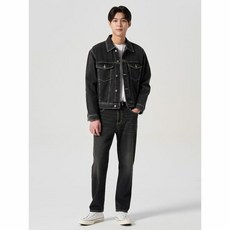 8SECONDS 에잇세컨즈 에센셜 테이퍼드핏 데님 팬츠 애쉬 424121LPC4