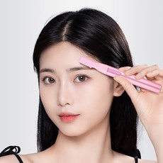 프롬아떼 전동눈썹칼 면도기 홈케어 눈썹정리 바리깡 제모기 잔털다듬기 솜털정리, 1개