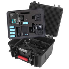 Smatree GA700-3 고프로 호환 방수 하드 케이스 11.7L 블랙 Gopro Hero 11/10/9/8/7/6/5/Hero 2018/DJI Osmo 액션 카메라용