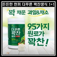 든든한한끼 더푸른 꽉찬생식 동결 건조 곡물쉐이크 식사대용 야채분말 1+1 2통 대용량